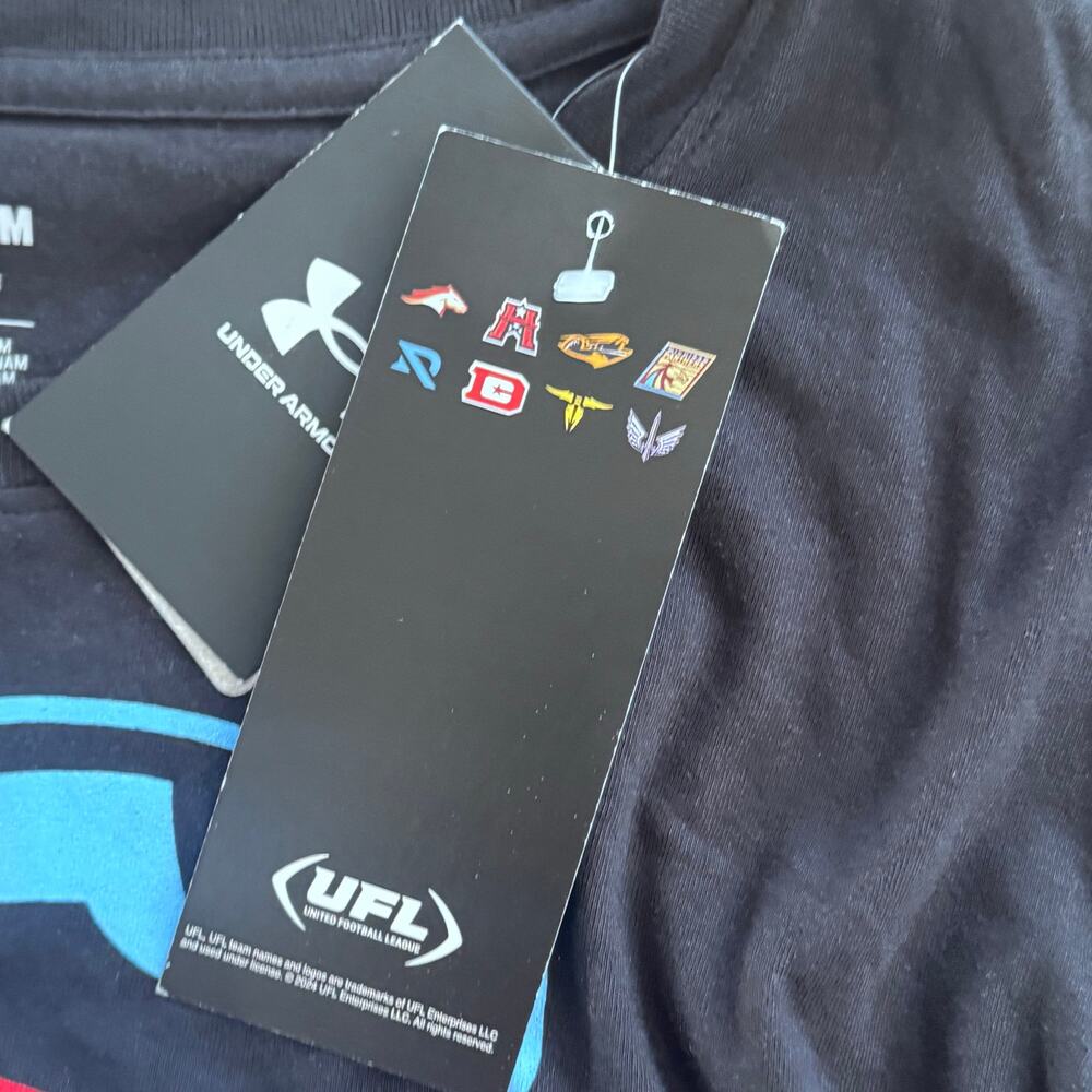 Under Armour UA Arlington Renegades UFL Fan Tshirt Logo Women Medium - Picture 7 of 11